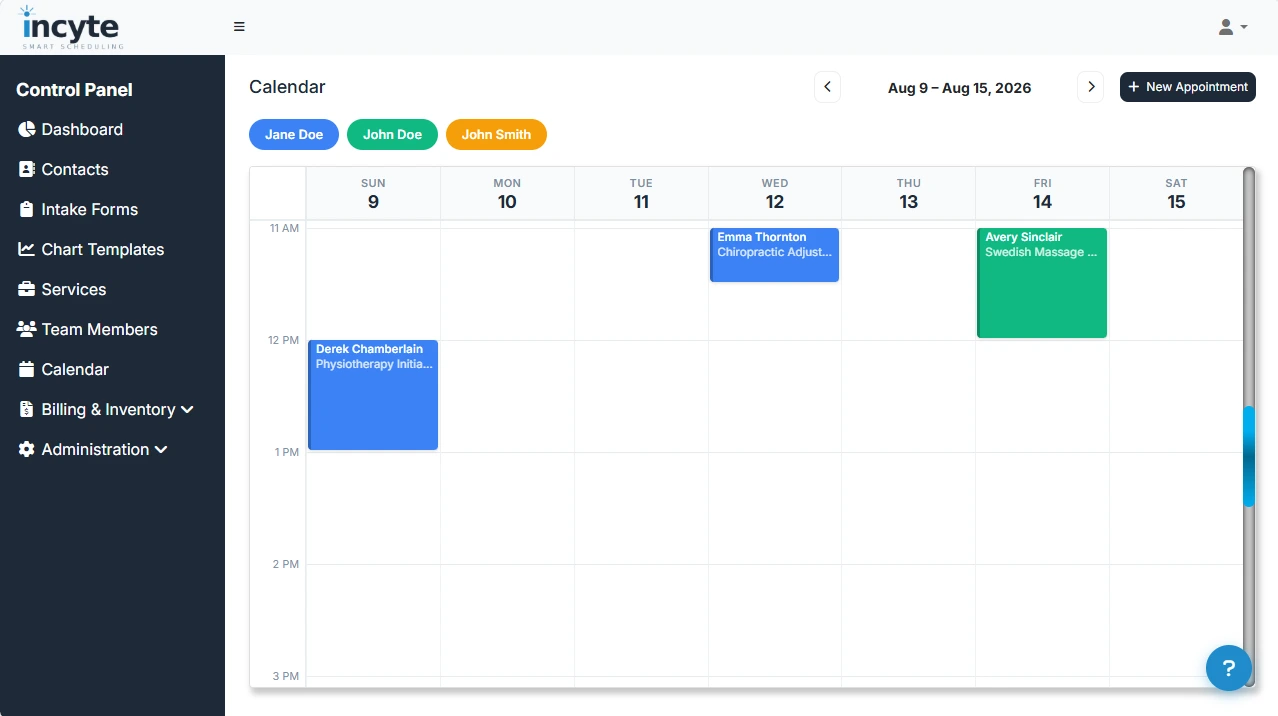 Incyte Calendar